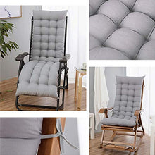 Dizi248 - Spesso cuscino di ricambio per sedia a sdraio, classico, per esterni e interni, per giardino, patio, sdraio, chaise longue Grey