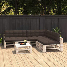 Buyounger Cuscini per Divani su Pallet 7 pz Grigio Talpa
