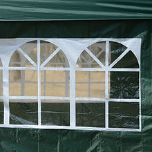 Outsunny Gazebo da Giardino Impermeabile con Pannelli Laterali Pieghevole 3x3m