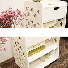 Yyqx Comodino Armadio di stoccaggio di plastica di plastica Ambientale Multi-Funzionale Moderno Semplice del Comodino Mini Camera da Letto Comodini Letto