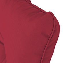 Beautissu Cuscino Lounge da Esterno XLuna - Comoda spalliera 60x40x12cm - per mobili e Arredamento da Giardino - Rosso