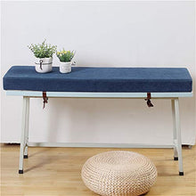 EREAL Le Cinghie Antiscivolo Rimuovono I Cuscini in Spugna da Banco,Cuscini Lunghi Rettangolari-Blu 30 * 200 * 5cm