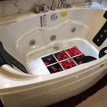 LIOOBO Appliques Vasca da Bagno di Sicurezza 3D Rosa Antiscivolo Autoadesiva Impermeabile Tappetino da Bagno Decalcomanie Carta da Parati per La Decorazione della Parete del Pavimento del Bagno