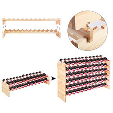 Goplus Cantinetta Portabottiglie in Legno con 6 Ripiani per 72 Bottiglie, Scaffale Porta Vino per Casa Bar,119x71,5x29 cm