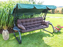 Cuscino per panca da giardino, per dondolo da giardino, per dondolo da giardino, per altalena da giardino, per esterni e interni, 150 cm, colore: marrone scuro