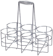 kela 49880 Cestello portabottiglie per 6 Bottiglie, Metallo Cromato, Loop, Metal, Argento, 31 x 31 x 21 cm