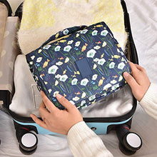 TREESTAR Borsa da Viaggio Impermeabile Custodia di Grande capacità Caso Cosmetico Borsa Cosmetica per Il Lavaggio Portatile con Gancio per Uomini Donne Che Viaggiano (Blue)