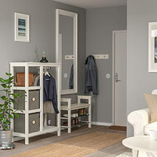 HEMNES armadio aperto 99x37x130 cm bianco tinto
