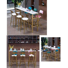 LWW Sedie, sgabelli Facile da assemblare, Diamante ha cucito tessuto Bar sedia moderna, Ottone Effetto Gamba, cucina, sgabello