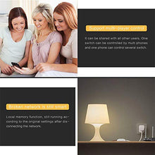 Delaspe DIY Wifi Smart Light Switch, telecomando senza fili, telecomando app, può essere utilizzato con Alexa Google Home bianco