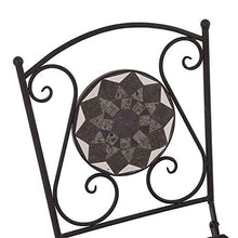 Siena Garden Como Poltrona Pieghevole, Nero Opaco/Grigio Scuro