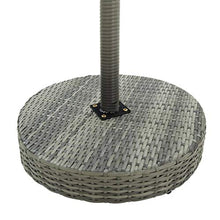 vidaXL Tavolo da Giardino Grigio 60,5x106 cm in Polyrattan
