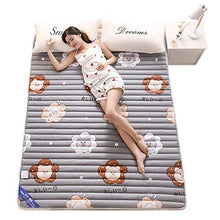 Zixin Tatami Materasso Antiscivolo Lavabile Pieghevole Bed Cuscino Studente Materasso Cotone Stampato Materasso, futon Morbida e Spessa Giapponese Double Single, 150 200cm (Size : 180 x 200 cm)