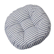 FLAMEER Tatami Pad Chair Coprisedili Cuscini per Mobili da Giardino Rotondi - Strisce Blu