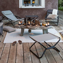 Lafuma Sgabello/Poggia Piedi Next, Grigio, 66.5x51x35 cm
