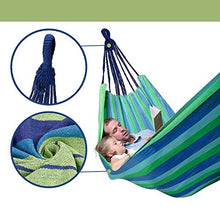 Ducomi Siesta - Amaca da Giardino e Campeggio in Robusta Tela di Cotone di Altà qualità e Resistenza - Portatile e da Esterno - Perfetta per Terrazza, Balcon e Giardino (Blue, 180 x 150 cm)