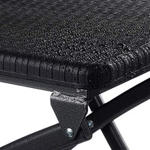 Relaxdays 10020761_46 Sedia da Bar Pieghevole, Nero, 63x44x115 cm