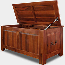 Deuba Cassapanca in Legno 85x44x48cm Vano Contenitore e Coperchio Baule Salvaspazio Pistone a Gas