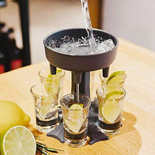 Yannn Dispenser per Bicchierini a Sei Modi, erogatore per Cocktail, erogatore Multiplo per Pallini da 6 Barre (Grigio, Blu, Rosso)