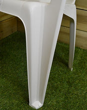 Azard - Sedia Bianca Impilabile Kora Schienale Basso Giardino Plastica Bar Pizzeria