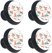 Bradipi divertenti Pomelli per Porta Set di 4 Pomelli per Mobili Manopole per Cassetti Cucina Armadio Vetro