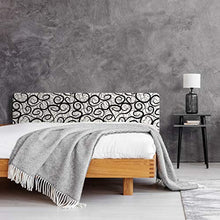 Megadecor- Testiera per letto in PVC, 10 mm, decorativa, design astratto con spirali e riccioli