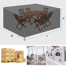 QIANC Coperture per Mobili da Giardino,Copertura per Tavolo da Giardino,Impermeabile e Resistente UV,per Divani e Sedie,220x105x105cm(85.8x40.9x40.5in)_Blue