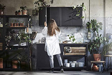 Armadio BROR con 2 ante 76x40x66 cm nero