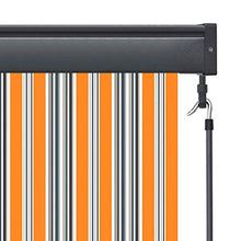 vidaXL - Tenda avvolgibile per esterni, 140 x 250 cm, giallo e blu