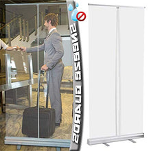 LHDQ Pop Up di plastica Divisore - 80 x 200 Trasparente/Clear PVC - Schermo Sociale distanze - Protezione Sneeze Shield |