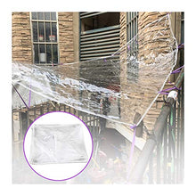 Telo MYAN Impermeabile, Telone Protezione per Esterno PVC Giardino Copertina con Occhielli 0.3MM Addensare per Patio Tetto Capannone Serra (Color : Clear, Size : 1.8x3m/5.9x9.8ft)
