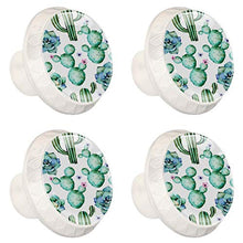 Maniglie per cassetti Manopole per cassetti Manopole rotonde Confezione da 4 per armadietto, cassetti, cassettiere, cassettiere ecc. Modello senza cuciture del fiore della pianta