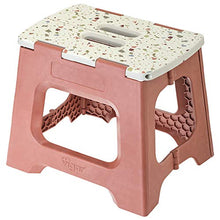 VIGAR Sgabello Pieghevole con Manici, 32 cm, Colore, Terrazzo On Top Marrone