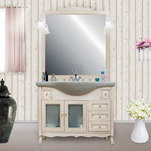 Arredo bagno avorio decape' decapato 105 cm con lavabo in ceramica