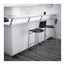 Ikea Stig - Sgabello da bar impilabile, 63 cm, colore: Nero
