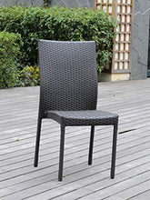 SEDIA 2PZ IN POLIRATTAN MAFALDA 57X45X92H COLORE MARRONE ARREDO ESTERNO