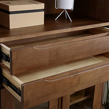 XMSIA Armadio della Credenza della Cucina Torre di stoccaggio del comò con 2 cassetti e 1 Armadio, Armadio di stoccaggio Armadio di Stoccaggio in Legno (Color : Coffee, Size : 40x50x131cm)