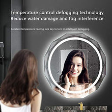 Bathroom mirror Specchio da Bagno Rotondo Senza Cornice con Design a rombo Rotondo a Forma di Diamante