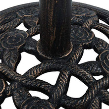 Festnight Base Ombrellone Nero e Bronzo 9 kg 40 cm in Ghisa