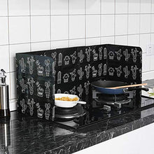 JoyFan Protezione Antispruzzo Protezione Antispruzzo da Cucina Pieghevole Protezione Antispruzzo in Alluminio Stufa a Gas Schermo Antispruzzo Schermo 84 5X32 7 Cm
