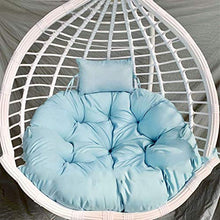 ZHBH - Cuscino per sedia a dondolo da appendere, impermeabile, addensato da appendere, per patio, giardino, multicolore a scelta, 90 x 120 cm