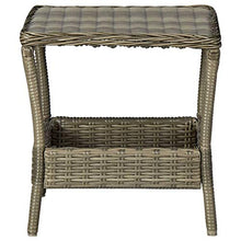 FAMIROSA Tavolo da Giardino Marrone 45x45x46,5 cm in Polyrattan