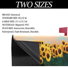 3D Girasole Campo Floreale Casella Postale Copre Magnetica Giardino Cantiere Casa Decor Dimensioni Standard 53,3 cm x 45,7 cm