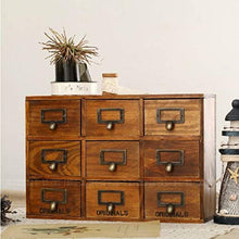 LXYZ Armadi di stoccaggio 9 cassetti in Legno Vecchio Stile retrò