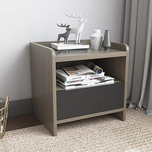 ZHANGYY Comodino Comodino in Legno Armadietti di stoccaggio Mobili per Camera da Letto Comodini Comodini per Camera da Letto/Soggiorno/Sala Studio Comodini (Colore: Grigio, Dimensioni: