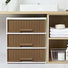 Wenzhihua Armadio per Organizer Portatile 3 cassetti Cassetti dell'organizzatore unità da Letto Governo di immagazzinaggio for Home Office Facile da Montare Extra Resistente e Resistente