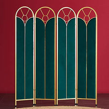 Room Screen Even 4 Pannelli, camoscio Premium Camera da Letto e Decorazione dello Schermo con Struttura in Metallo, divisorio per la Privacy
