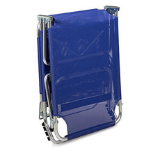 Lettino bradina prendisole in alluminio pieghevole blu per spiaggia mare giardino 05040