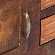 FAMIROSA Credenza 118x30x75 cm, in Legno Massello di Mango