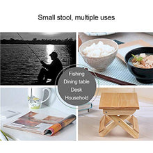 Luoshan Panca Pieghevole Pieghevole for Esterni Pine Panca Portatile for Esterni, Dimensioni: 19x24x17,8 cm